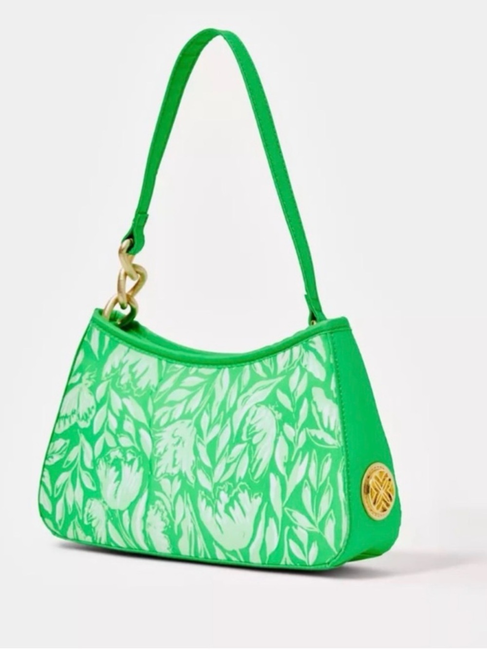 Lilly Pulitzer Tamara Shoulder Bag Fauna Green Tulip To Tango NWT